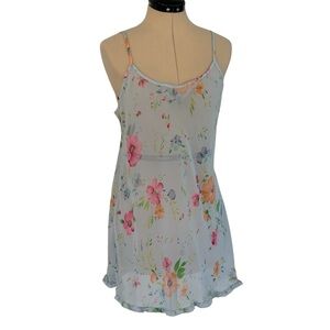 Vintage Victoria’s Secret Blue Floral Slip